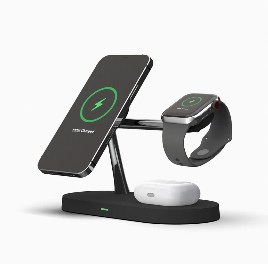 15W 3-in-1 Magnetic Wireless Charging Station