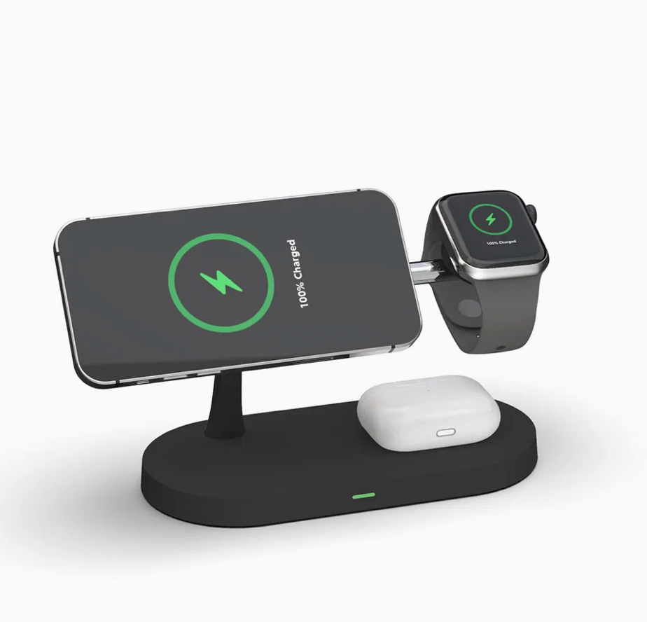 15W 3-in-1 Magnetic Wireless Charging Station
