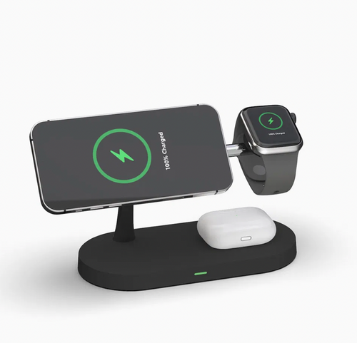 15W 3-in-1 Magnetic Wireless Charging Station