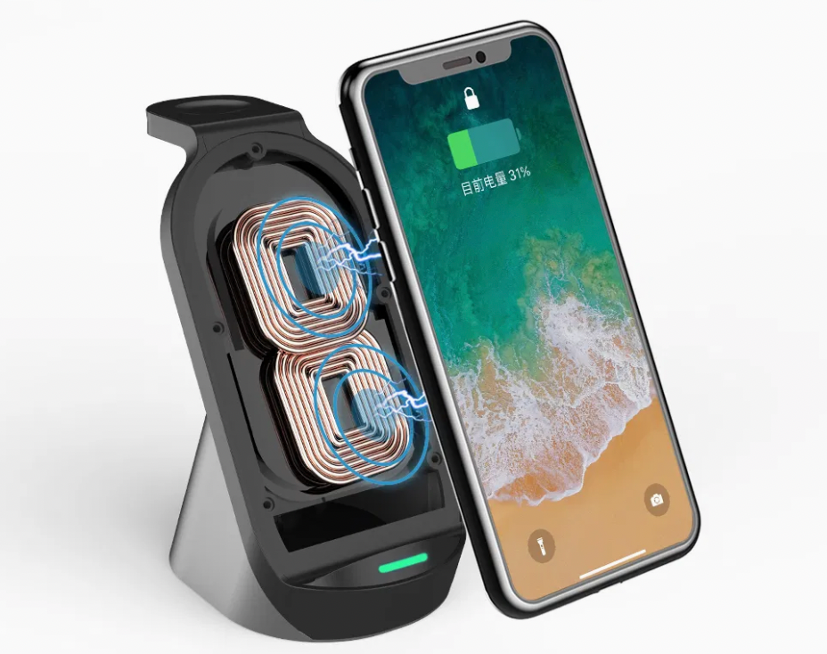 15W Qi Wireless Charging Station for Phone, Earbuds & Watch