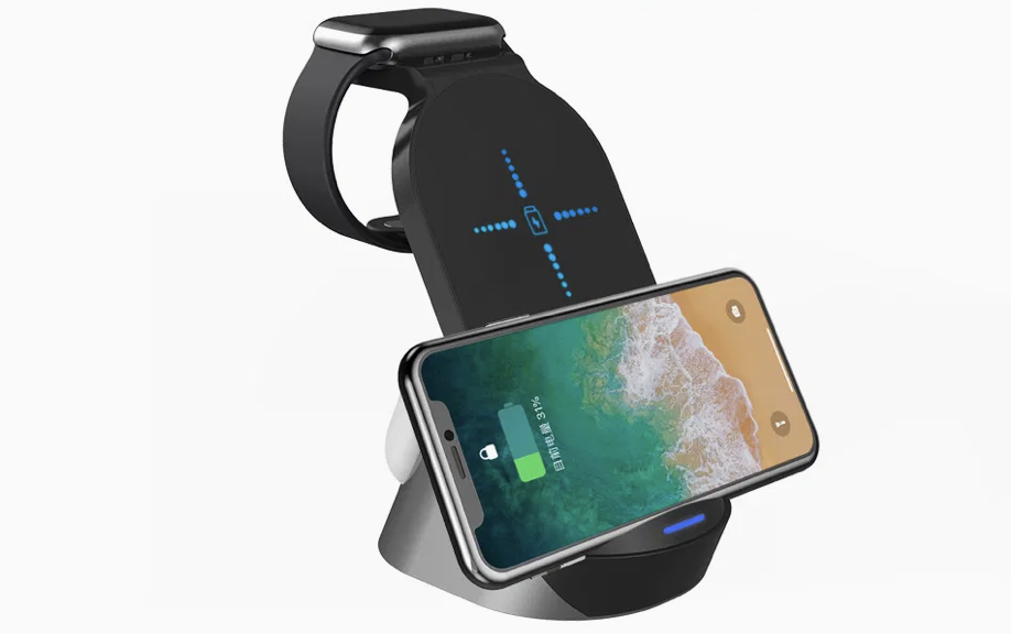 15W Qi Wireless Charging Station for Phone, Earbuds & Watch